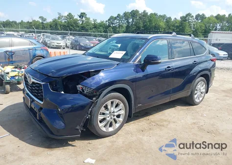 2022 Toyota Highlander Hybrid Limited from USA, damaged, VIN 5TDXBRCH6NS551858